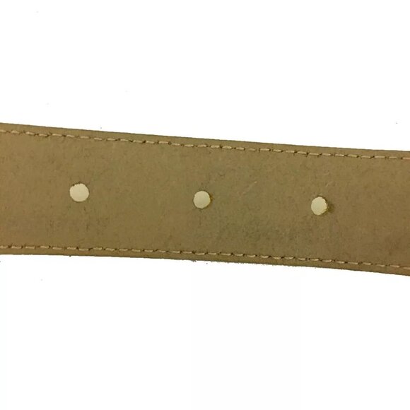 444152BA (S1) Salvatore Ferragamo Belt Gancini 70 cm Yellow Leather main image 8